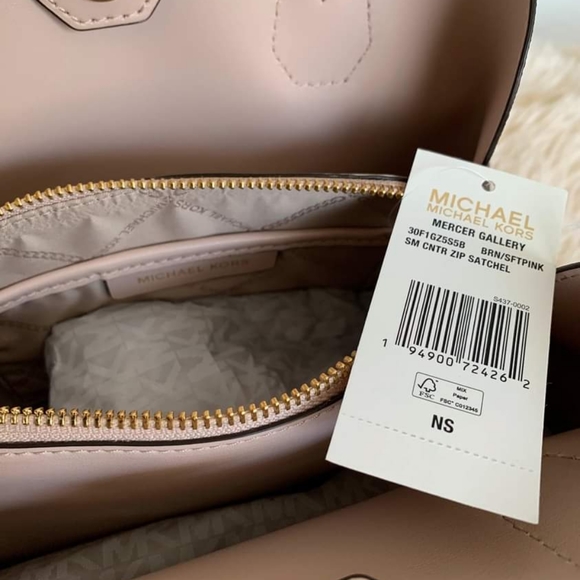 NWT Michael Kors Mercer Gallery Small Signature Logo Satchel - Picture 4 of 5